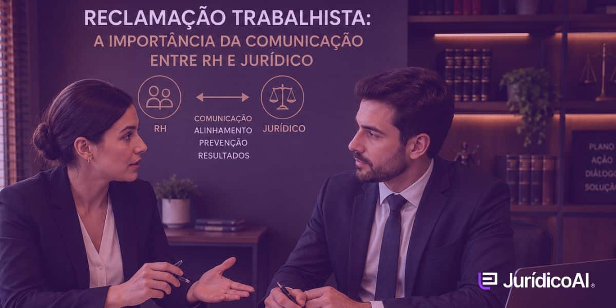 Reclamação trabalhista a importância da comunicação entre RH e jurídico O prazo de resposta em reclamação trabalhista depende da rapidez do RH em reunir documentos. Entenda como melhorar a comunicação entre RH e jurídico