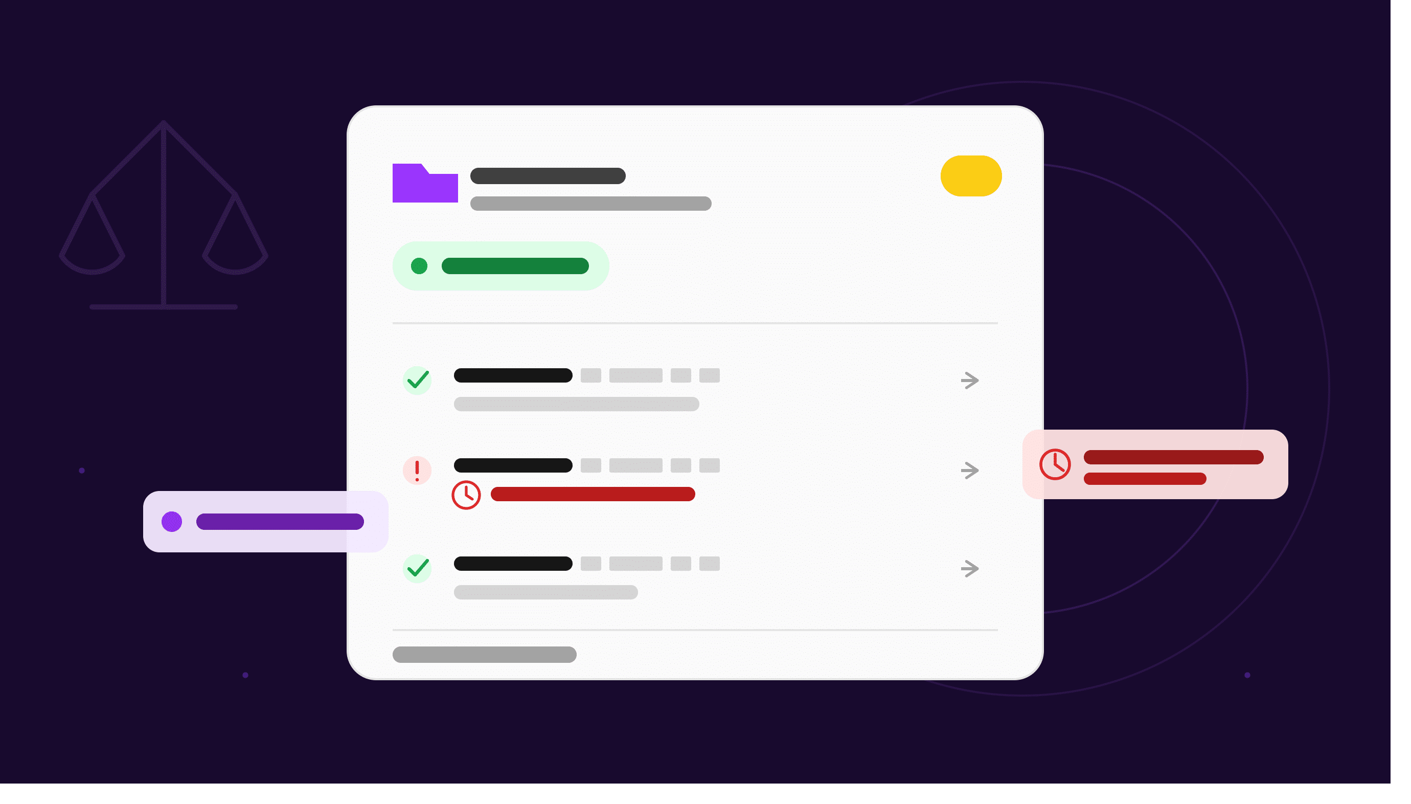 banner_monitoramento_processos_ia_v3 ilustração de processo sendo monitorado