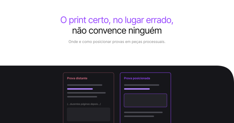 explicando sobre como usar provas em processos