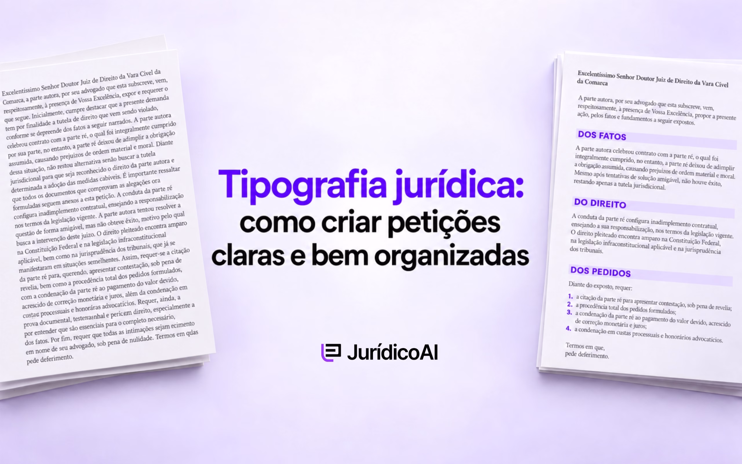 Tipografia jurídica: como criar petições claras e bem organizadas