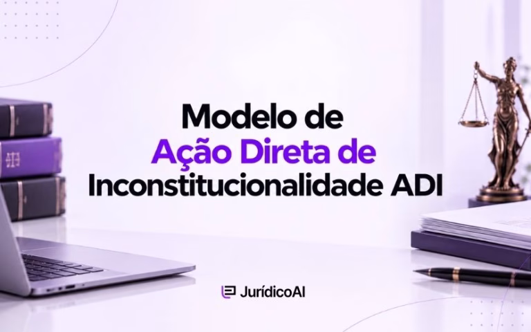 Modelo de Ação Direta de Inconstitucionalidade ADI