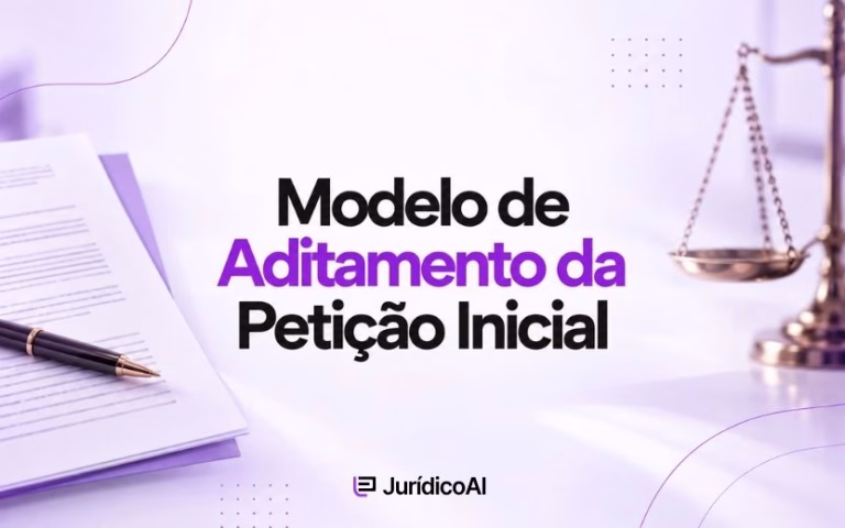 Modelo de Aditamento da Petição Inicial