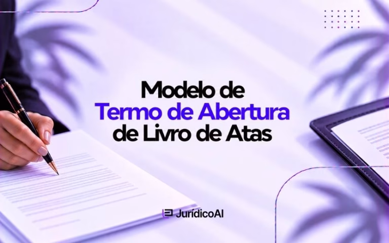 Modelo de Termo de Abertura de Livro de Atas