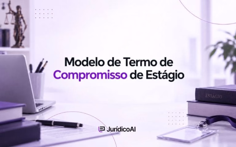 Modelo de Termo de Compromisso de Estágio baseado na Lei nº 11.788/2008, com campos e cláusulas para formalizar a relação entre estagiário, parte concedente e instituição de ensino.