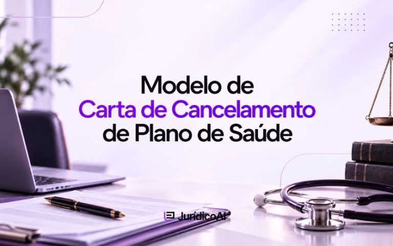 Modelo de carta de Cancelamento de Plano de Saúde