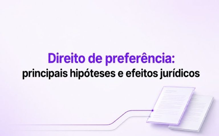Direito de preferência: principais hipóteses e efeitos jurídicos