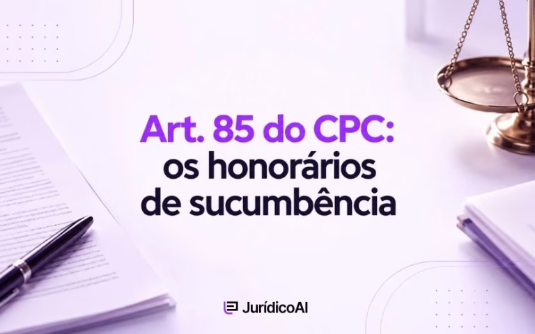 Art. 85 do CPC os honorários de sucumbência