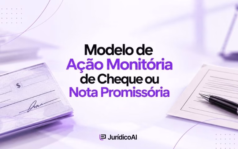 Modelo de Ação Monitória de Cheque ou Nota Promissória