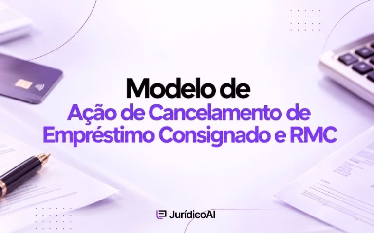 Modelo de Ação de Cancelamento de Empréstimo Consignado e RMC
