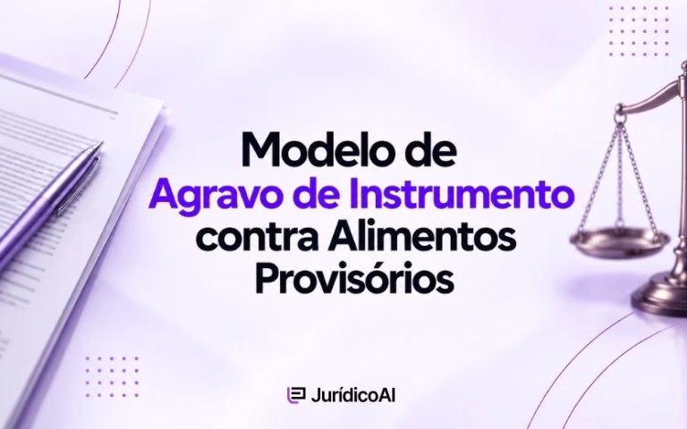Modelo de Agravo de Instrumento contra Alimentos Provisórios