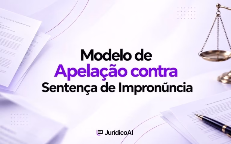 Modelo de Apelação contra Sentença de Impronúncia