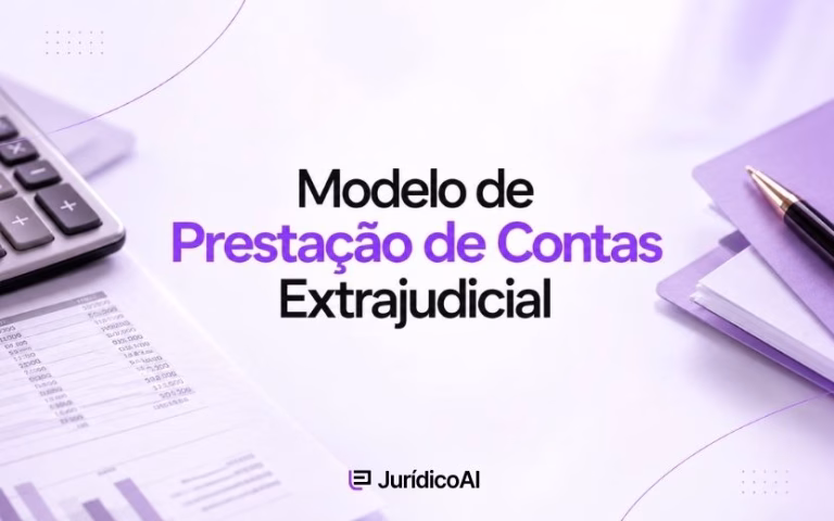 Modelo de PRestação de Contas Extrajudicial