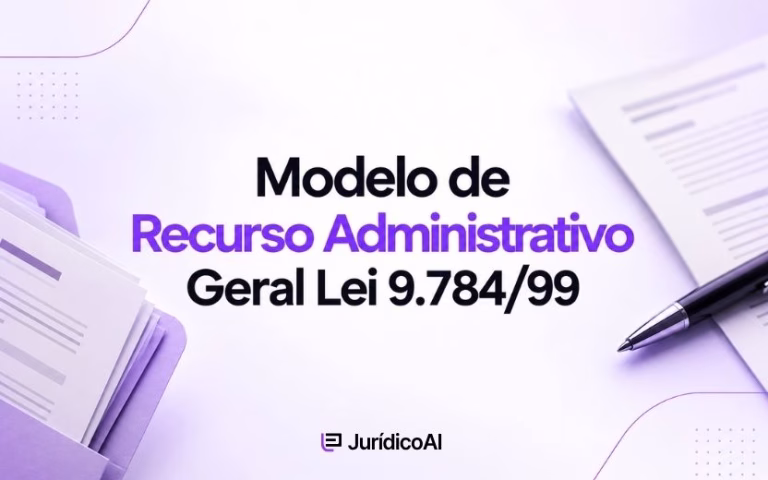 Modelo de Recurso Administrativo Geral Lei 9.78499