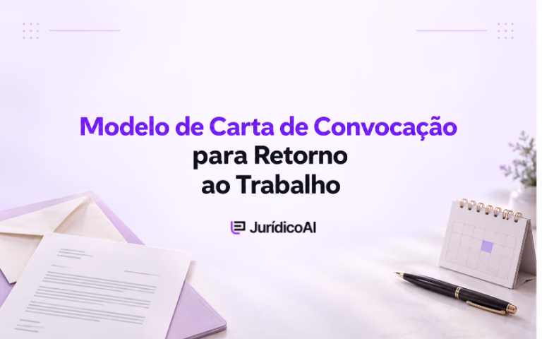 Modelo de Carta de Convocação para Retorno ao Trabalho